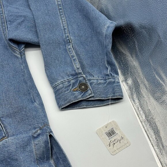 Free People Blue Jean Jacket - Picture 4 of 11